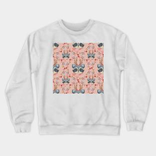 Raccoon Wreath Christmas Pattern Crewneck Sweatshirt